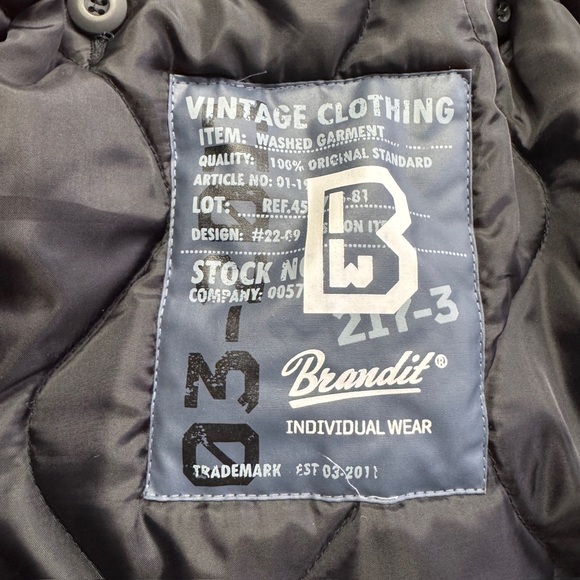 Brandit m65 field jacket optional hood and liner size XL black winter coat - Picture 6 of 15